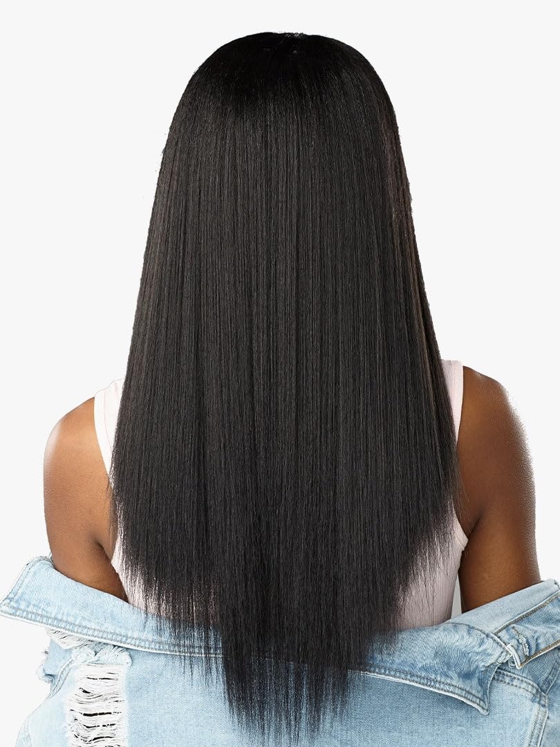image:imageSensationnel Curls Kinks amp Co Synthetic Hair Clip ins ALPHA WOMAN 18 Color1 Jet Black2 DARKBROWN
