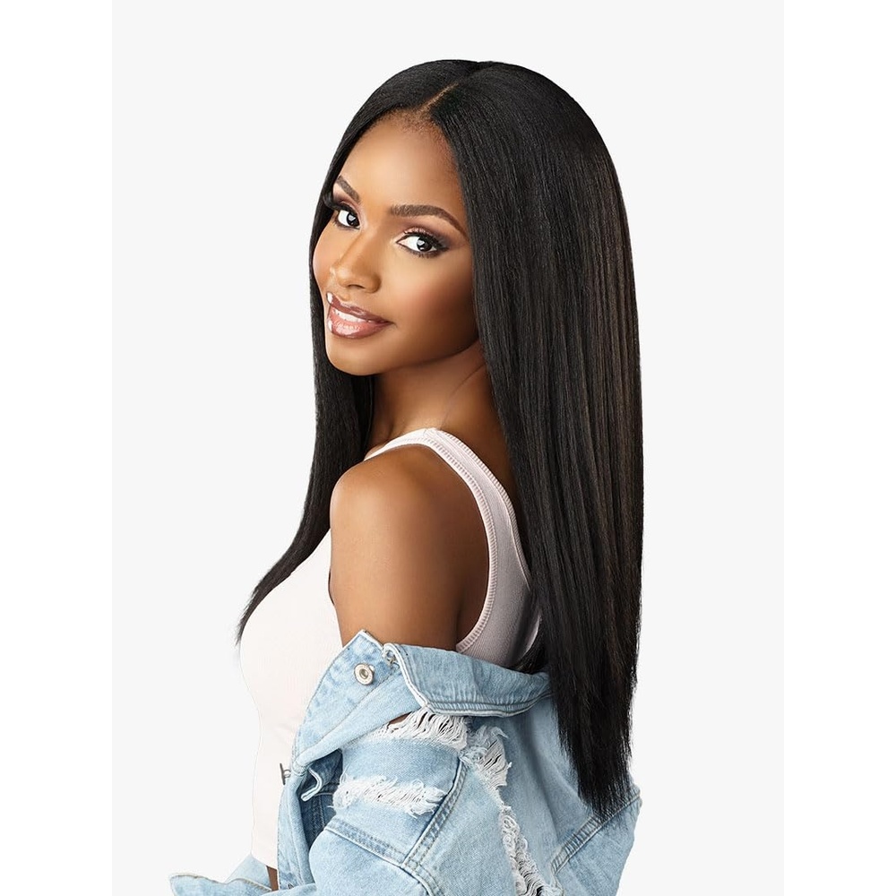 image:imageSensationnel Curls Kinks amp Co Synthetic Hair Clip ins ALPHA WOMAN 18 Color1 Jet Black1B Off Black