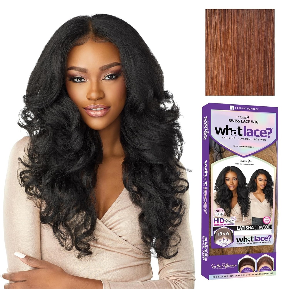 image:imageSensationnel What Lace 13x6 WigLatisha BALAYAGECARAMELFLAMBOYAGEAUBURN