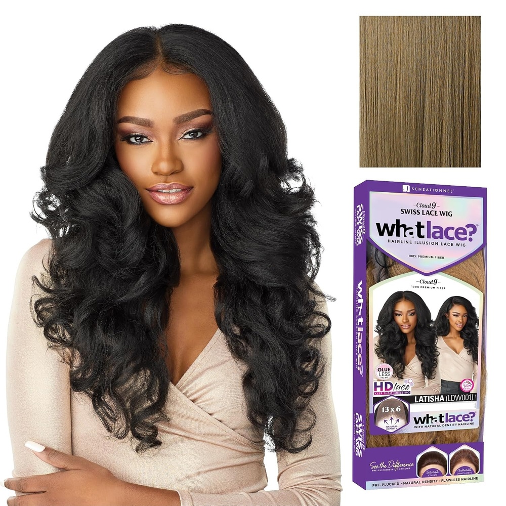 image:imageSensationnel What Lace 13x6 WigLatisha BALAYAGECARAMELLIGHTASHBROWN
