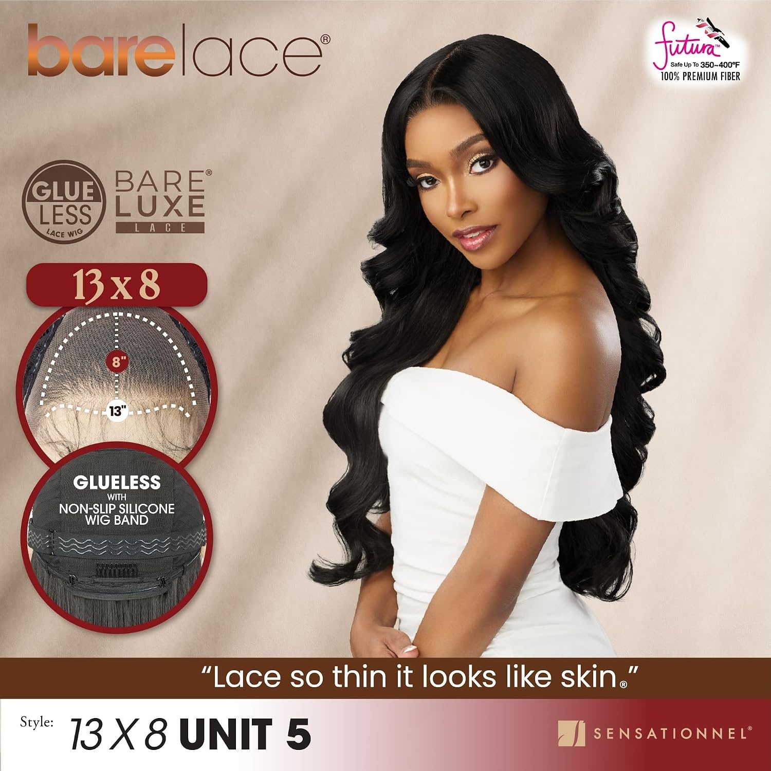 image:imageSensationnel Barelace 13x8 Lace Wig Unit 5 1 JETBLACKBALAYAGECINNAMONLATTE