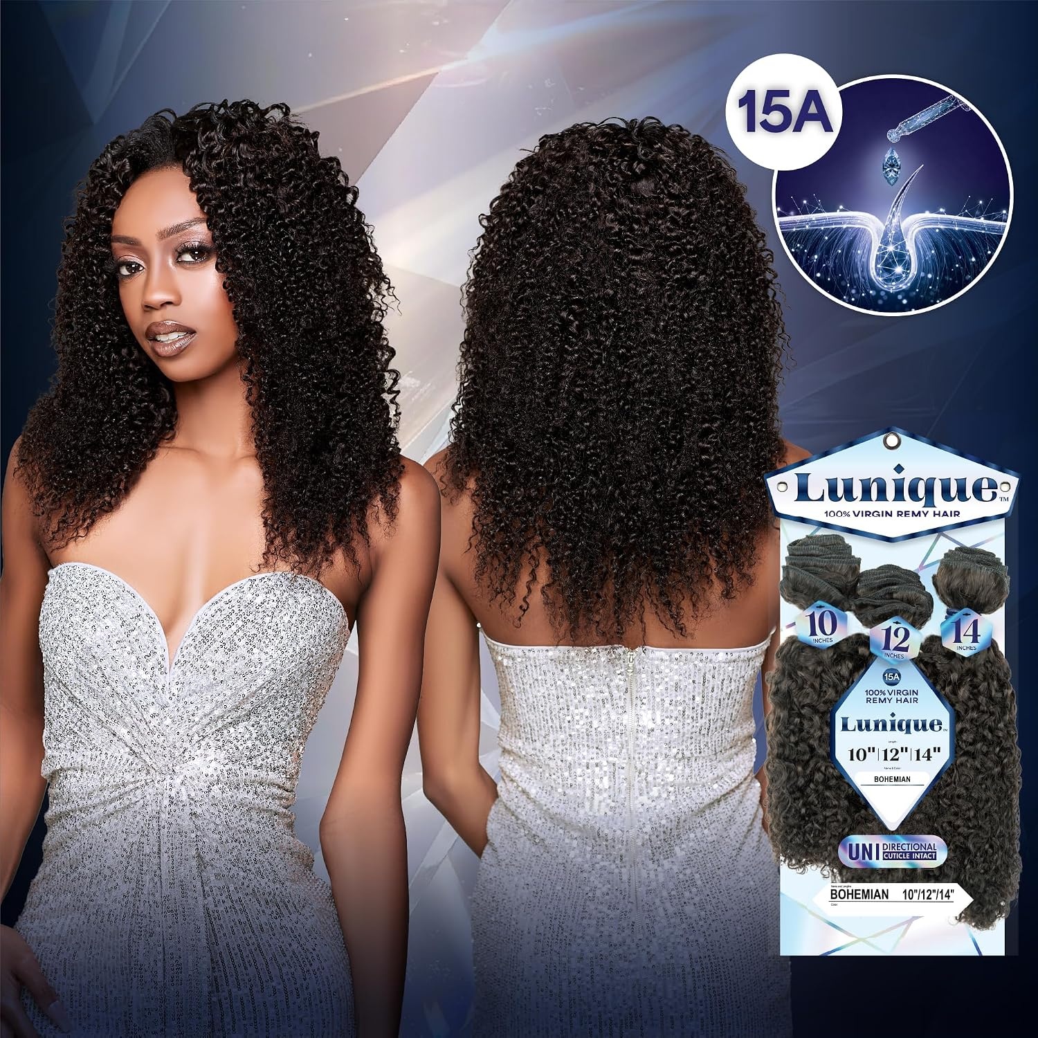 image:imageSensationnel Lunique Multi Weave HairBohemian10 12 14 inch NATURALNATURALBLACK