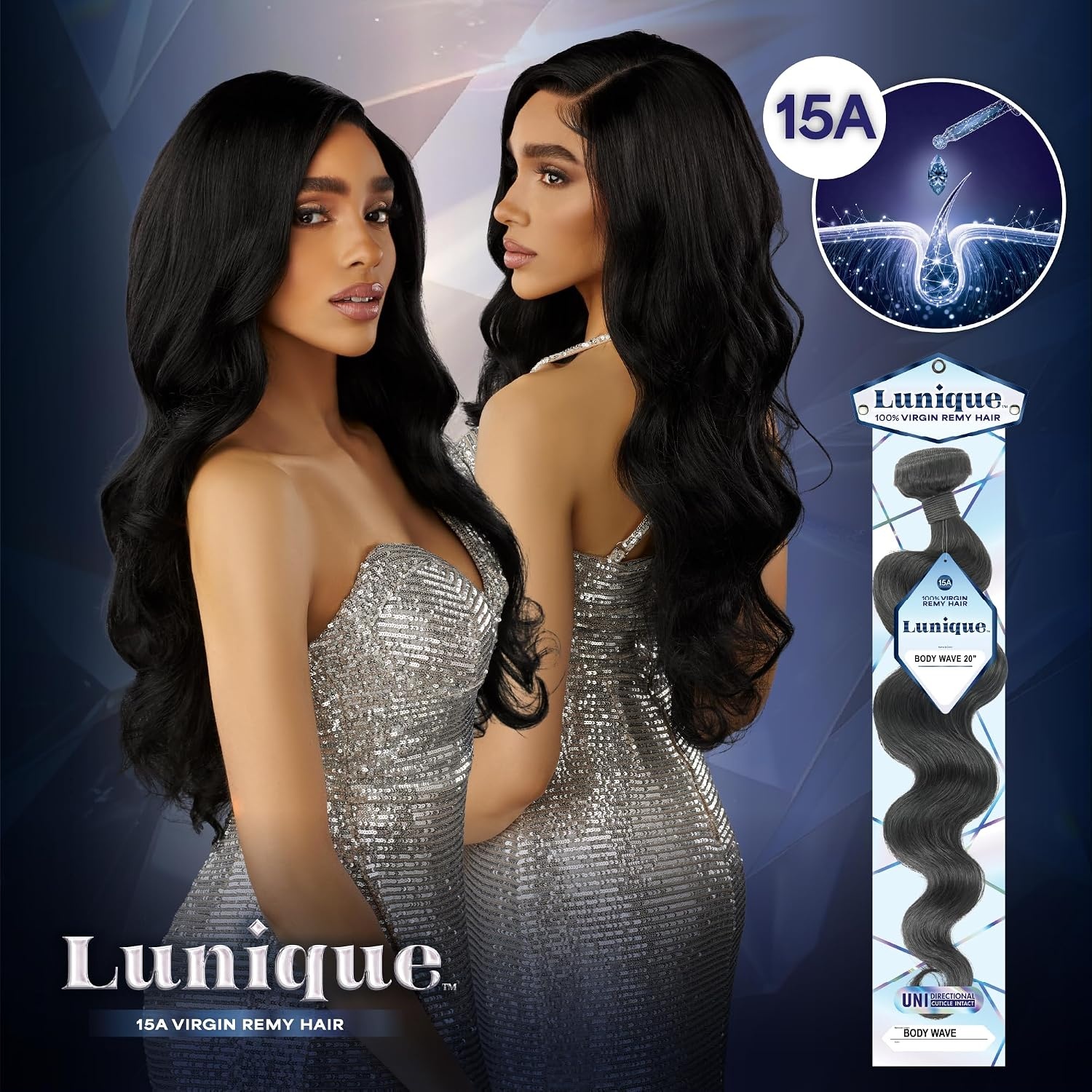 image:imageSensationnel Lunique Weave Hair Body Wave 14 inch NATURALNATURALBLACK