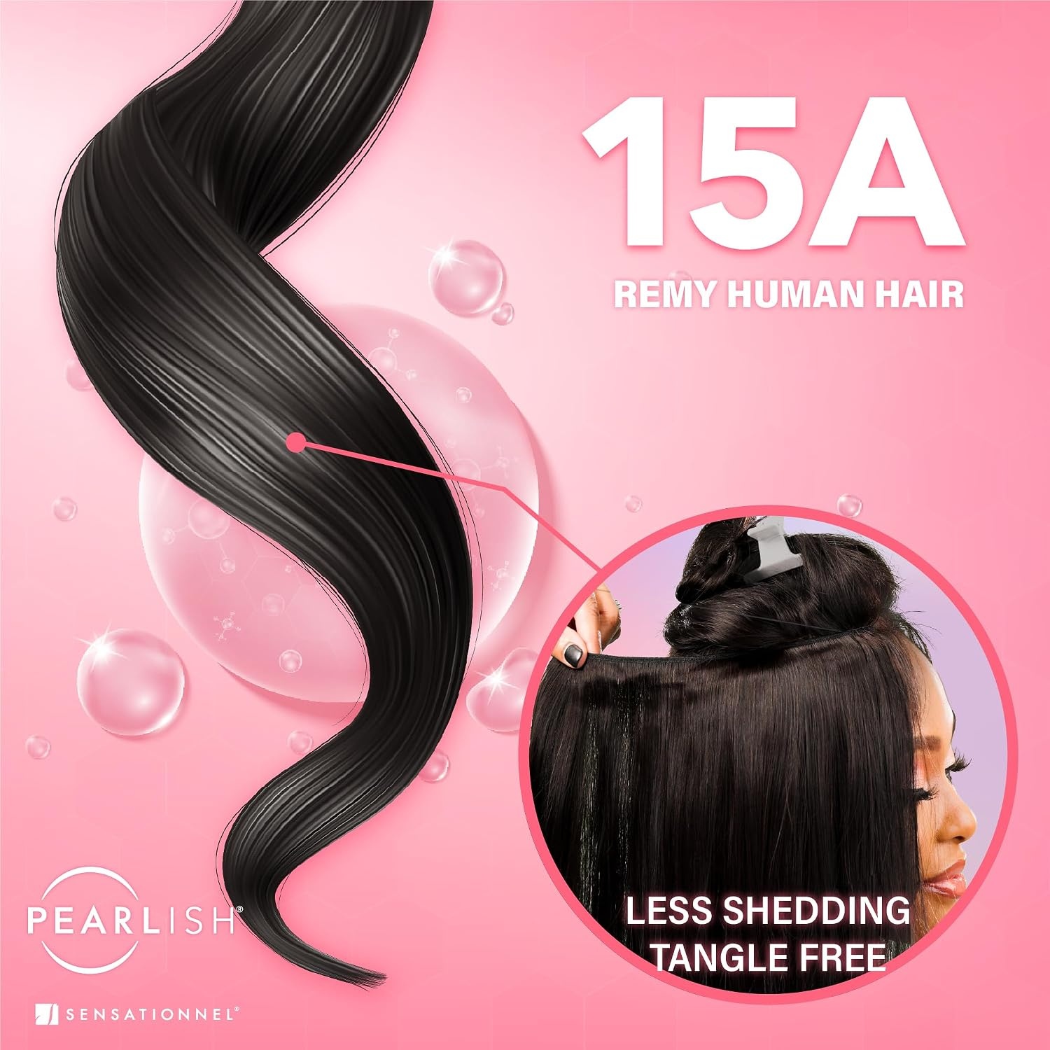 image:imageSensationnel Pearlish Bundle Human HairKinky Straight10 inch NATURALNATURAL