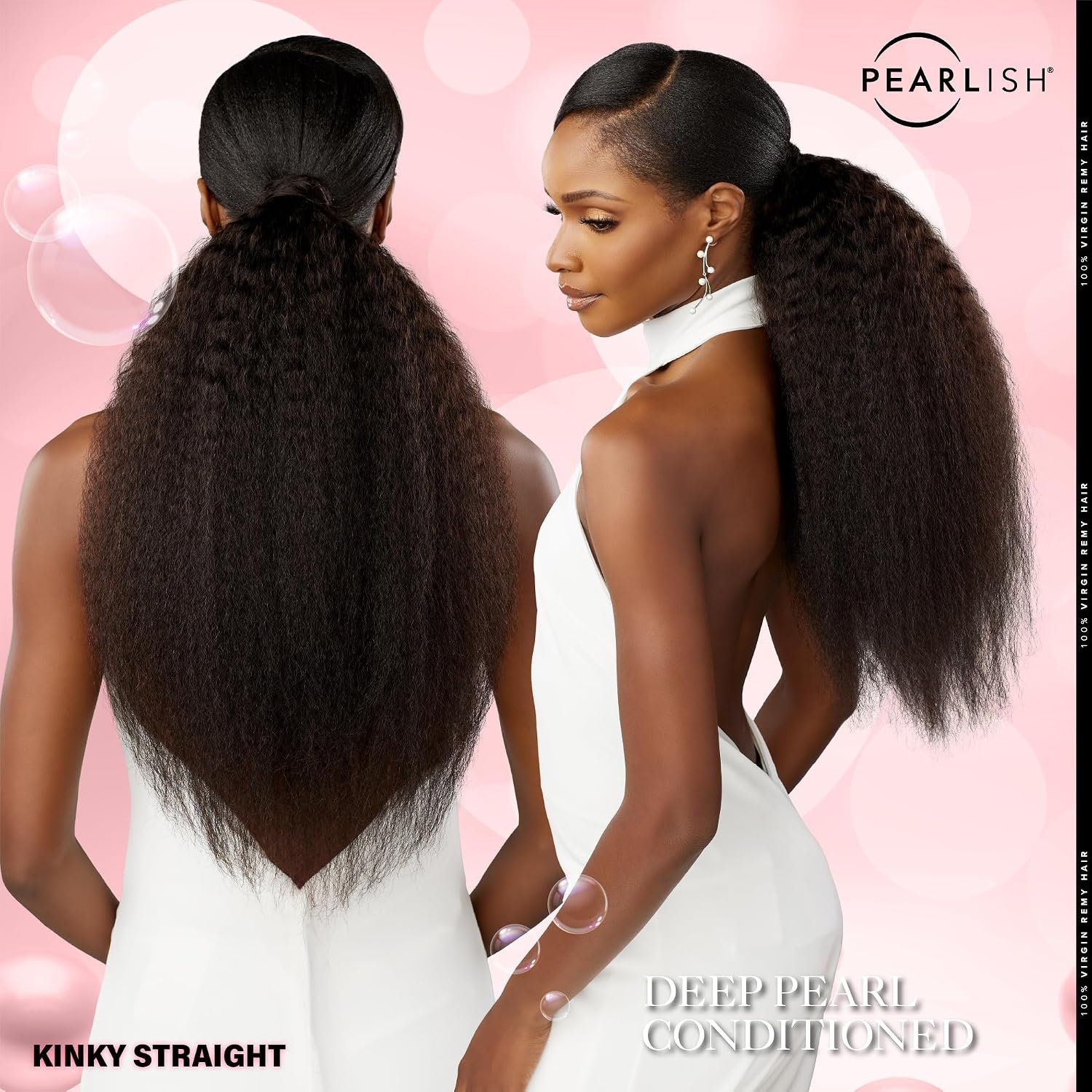 image:imageSensationnel Pearlish Bundle Human HairKinky Straight10 inch NATURALNATURALBLACK