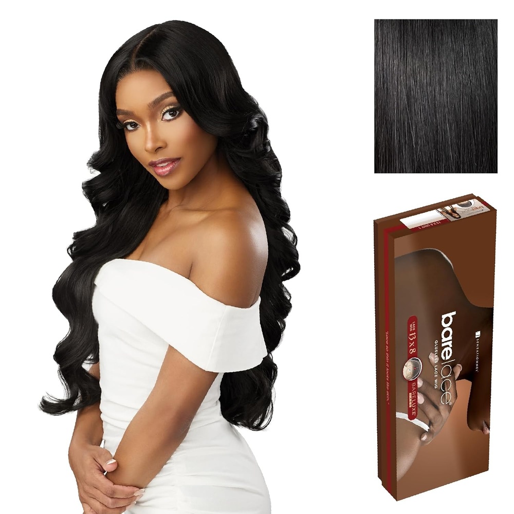 image:imageSensationnel Barelace 13x8 Lace Wig Unit 5 1 JETBLACK1 JETBLACK
