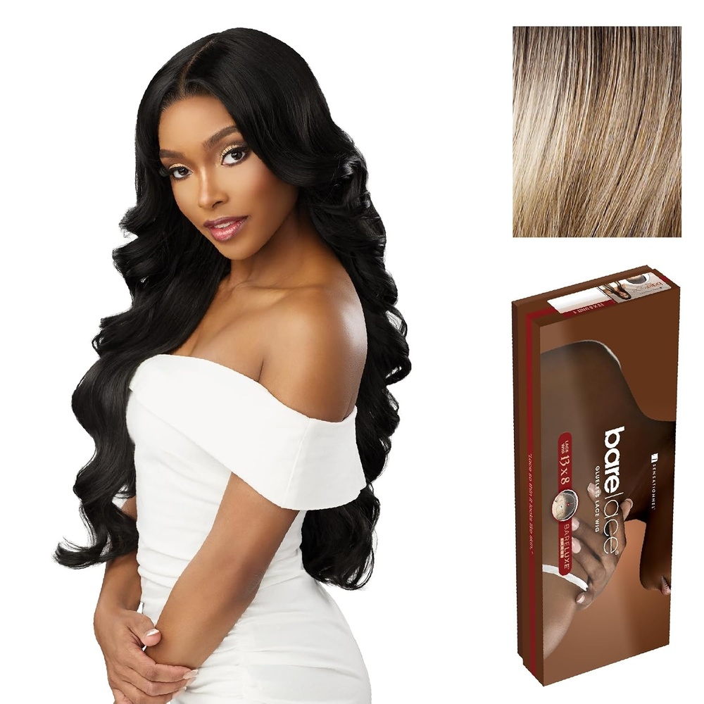 image:imageSensationnel Barelace 13x8 Lace Wig Unit 5 1 JETBLACKBALAYAGEASHBLONDE