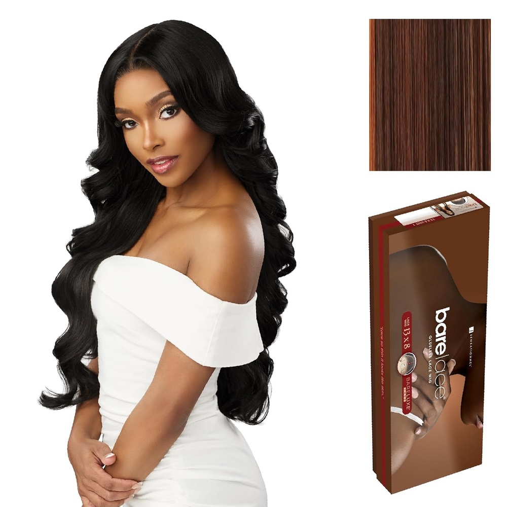 image:imageSensationnel Barelace 13x8 Lace Wig Unit 5 1 JETBLACKBALAYAGECINNAMONLATTE