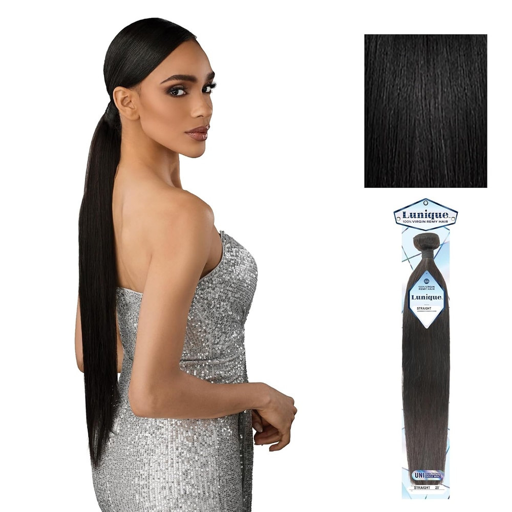 image:imageSensationnel Lunique Weave Hair Straight 14 inch NATURALNATURALBLACK