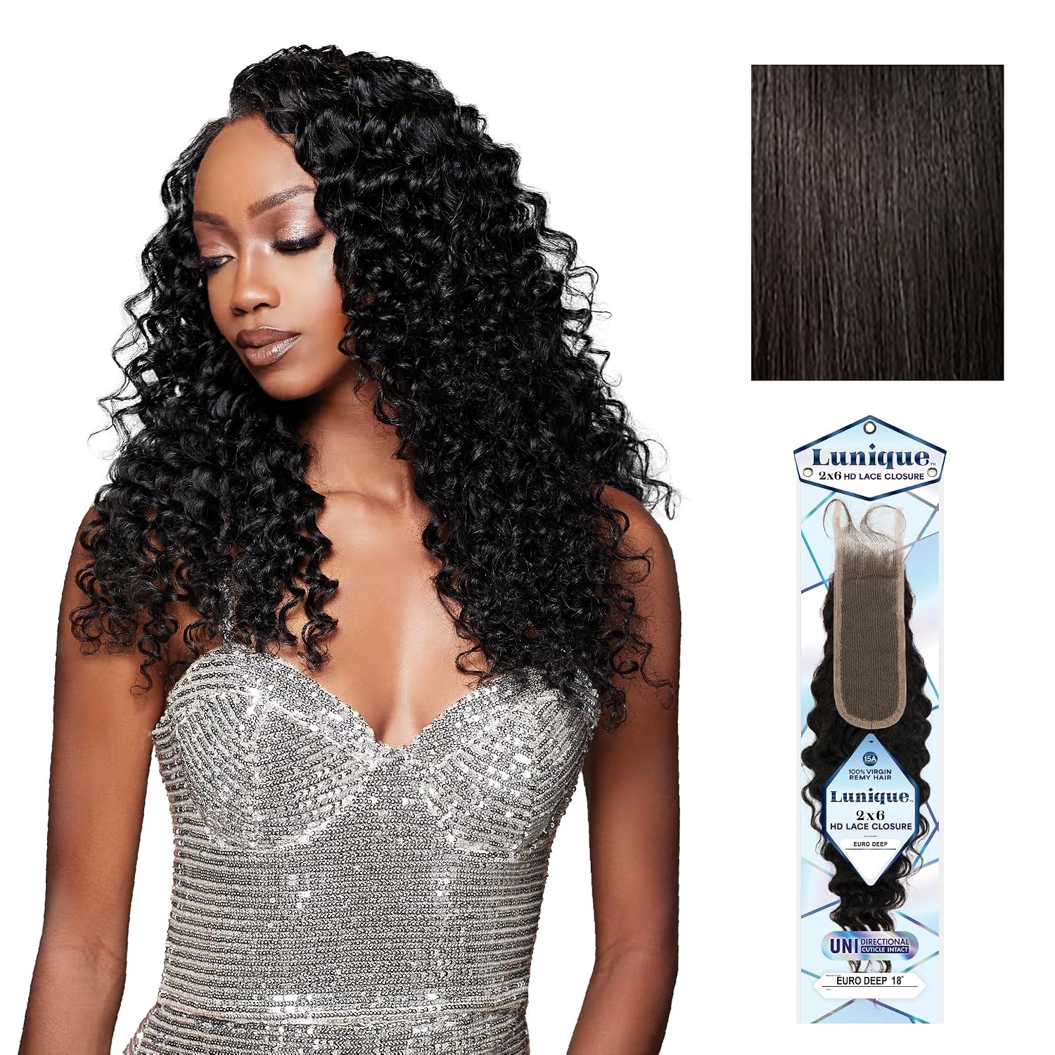 image:imageSensationnel Lunique 2x6 ClosureEuro Deep12 inch NATURALNATURAL