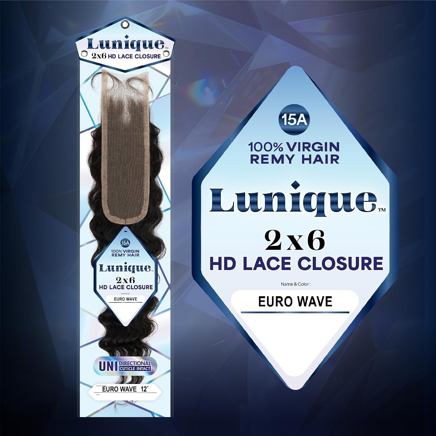 image:imageSensationnel Lunique 2x6 ClosureEuro Wave12 inch NATURALNATURAL