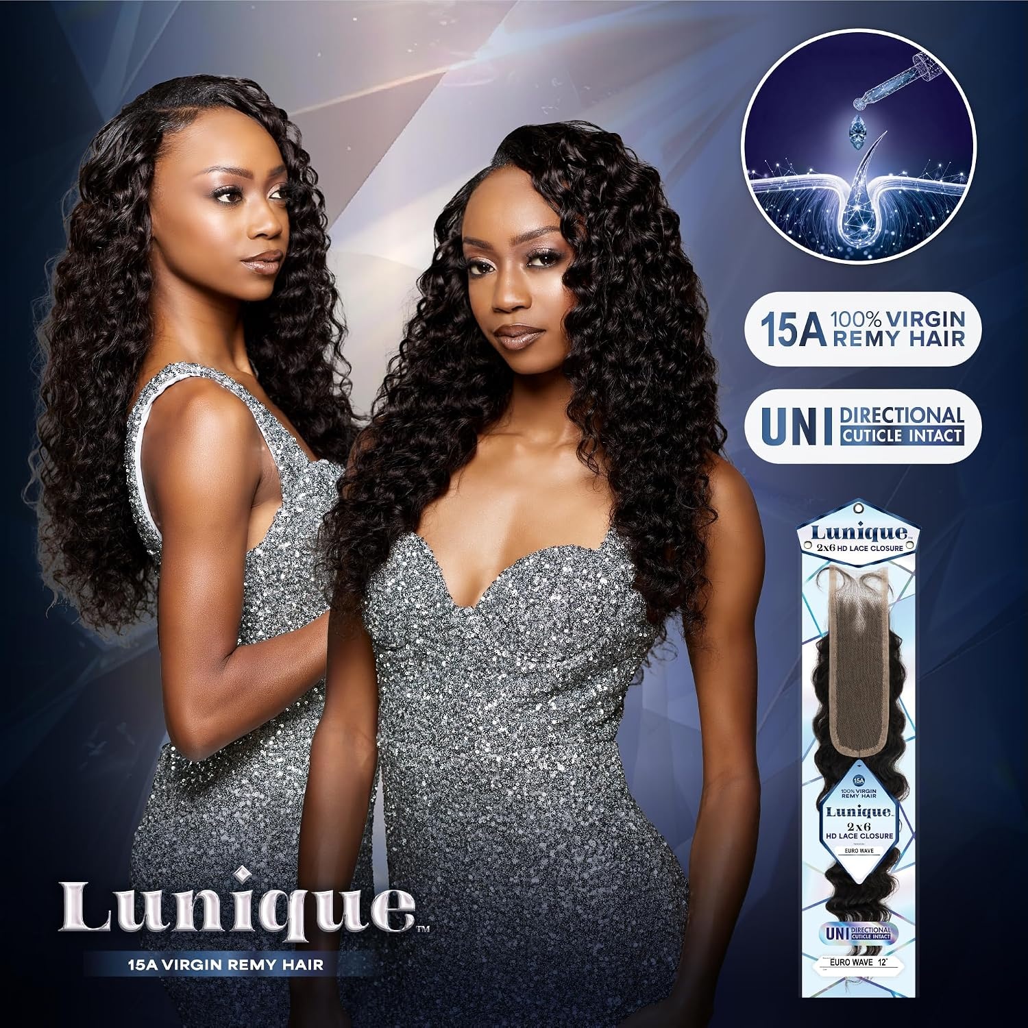 image:imageSensationnel Lunique 2x6 ClosureEuro Wave12 inch NATURALNATURAL