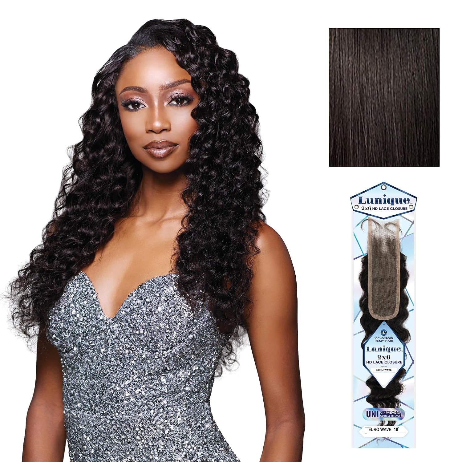 image:imageSensationnel Lunique 2x6 ClosureEuro Wave12 inch NATURALNATURAL