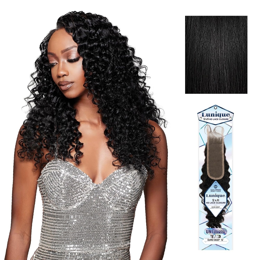 image:imageSensationnel Lunique 2x6 ClosureEuro Deep12 inch NATURALNATURALBLACK