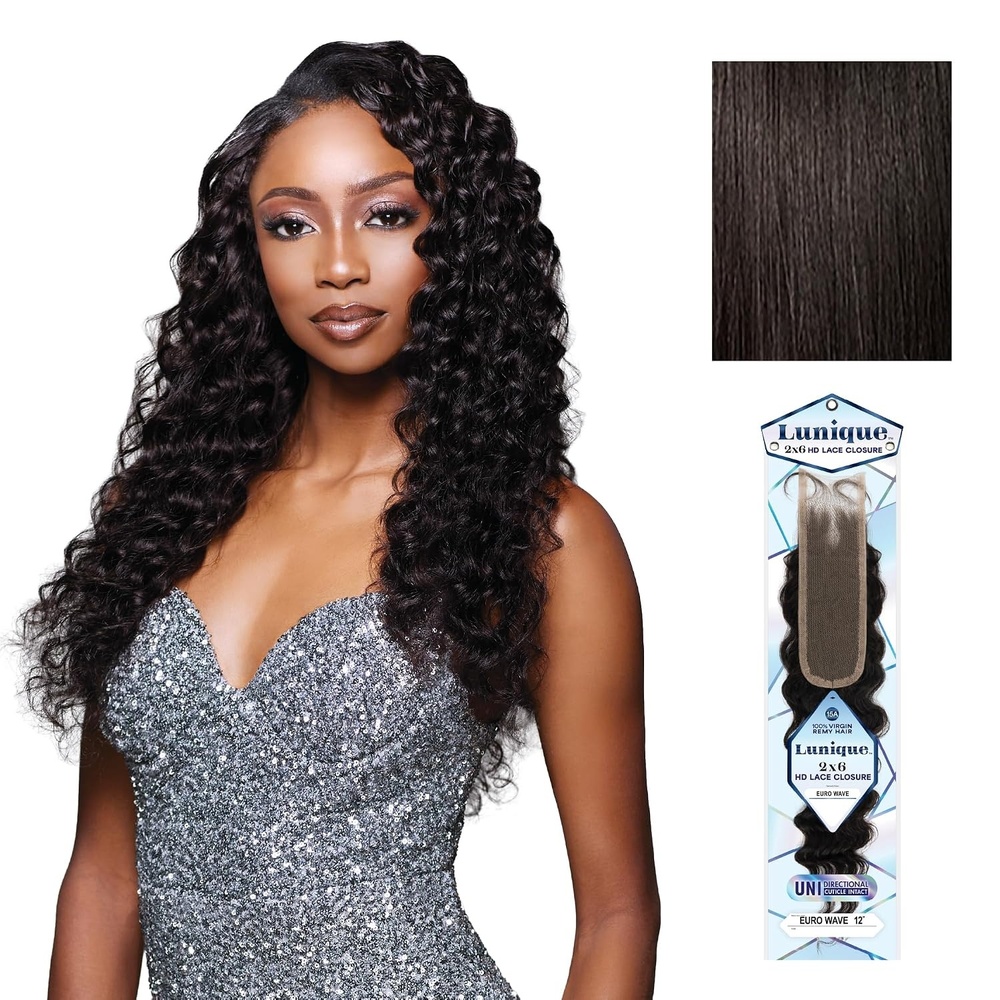 image:imageSensationnel Lunique 2x6 ClosureEuro Wave12 inch NATURALNATURAL