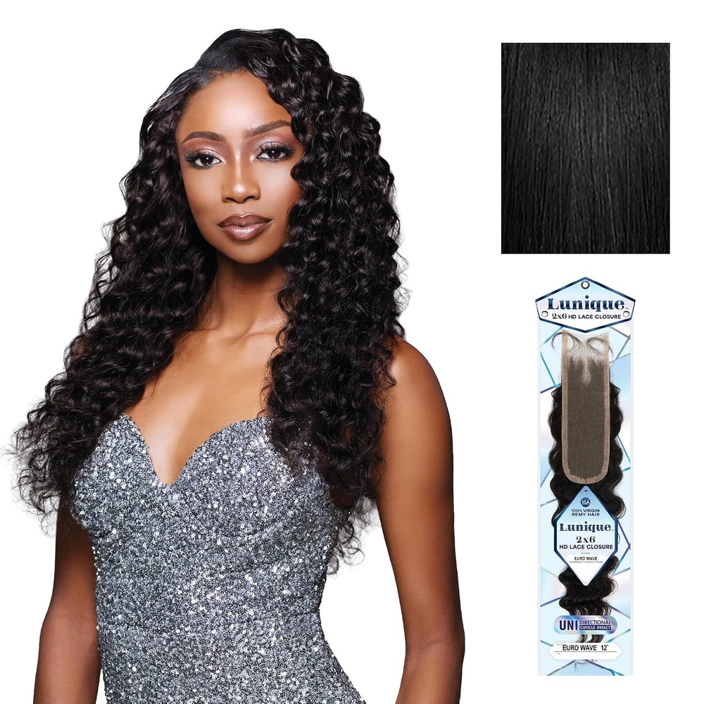 image:imageSensationnel Lunique 2x6 ClosureEuro Wave12 inch NATURALNATURALBLACK