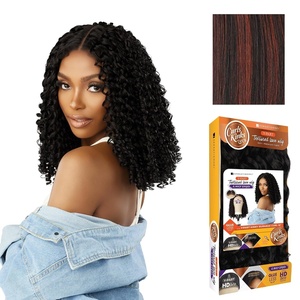 Sensationnel CKCO Kinkyedges Wig-Kinky Burmese Curl 16 Inch, 1 JETBLACK(F1B/350)