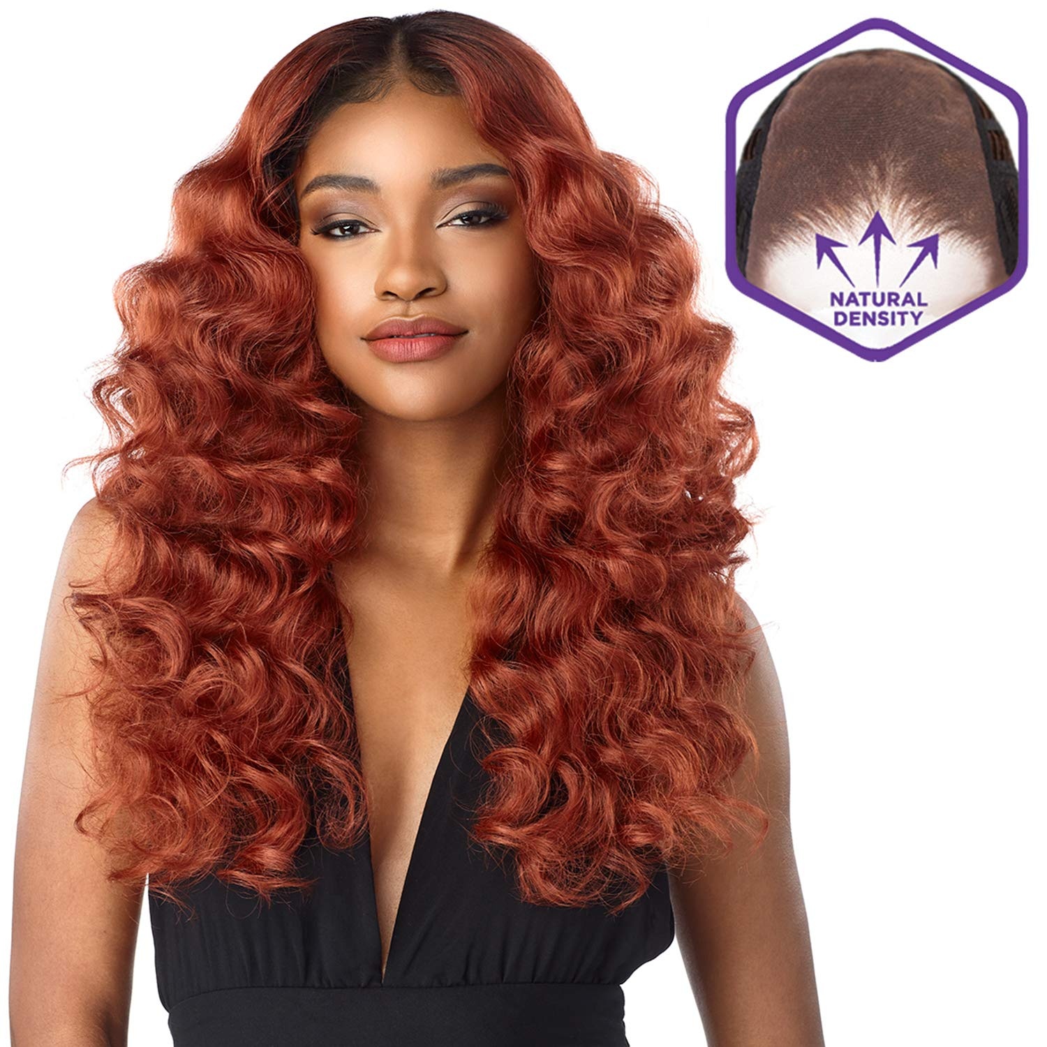 image:imageSensationnel What Lace 13x6 WigDarlene 1 JETBLACKT2ROSEGOLD