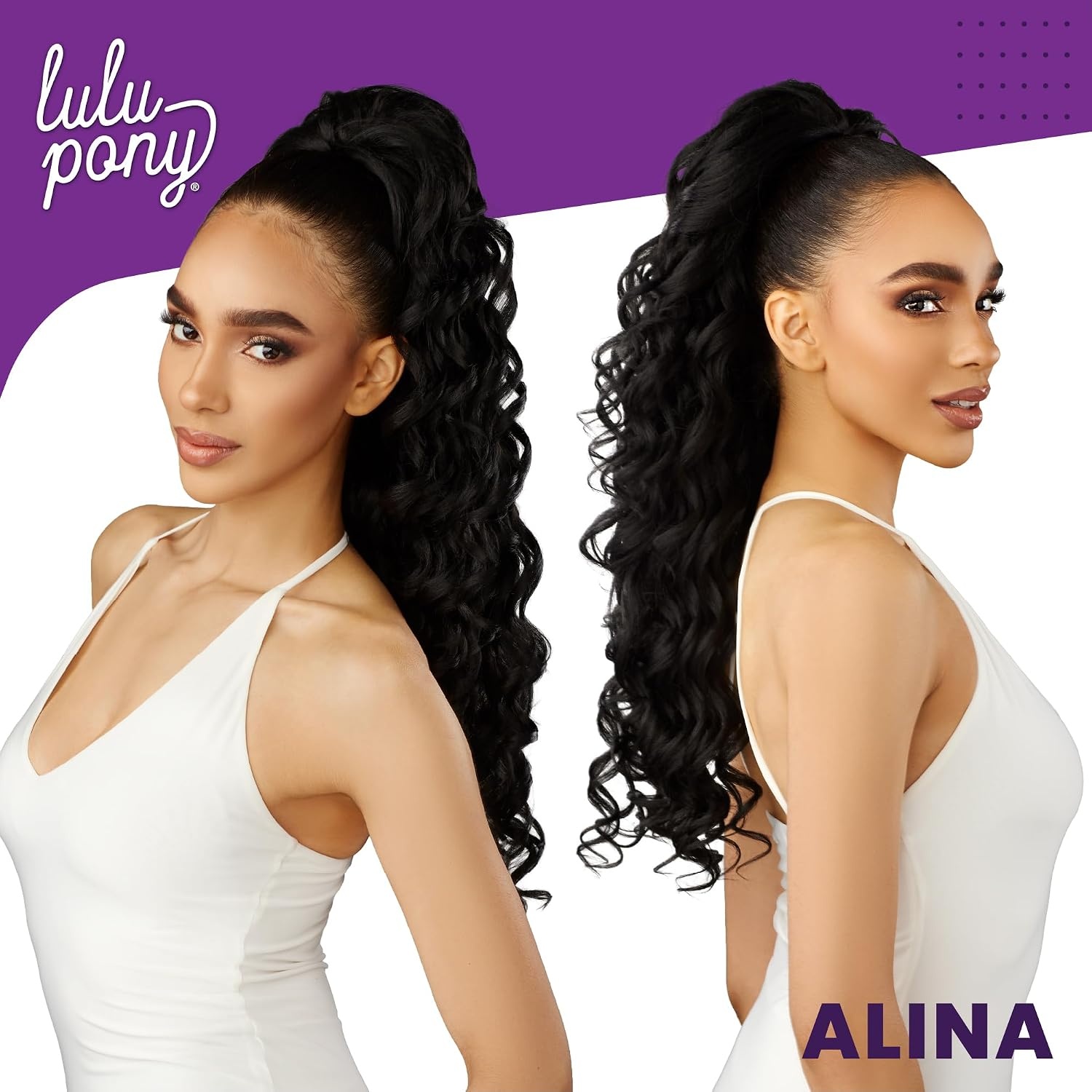 image:imageSensationnel Lulu Pony Ponytail DrawstringAlina 1 JETBLACK2 DARKBROWN