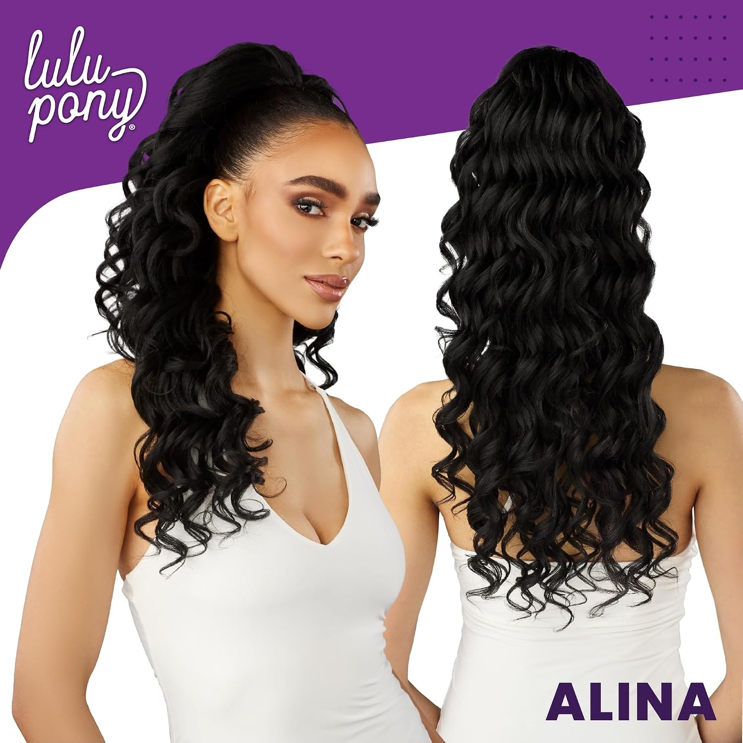image:imageSensationnel Lulu Pony Ponytail DrawstringAlina 1 JETBLACK2 DARKBROWN