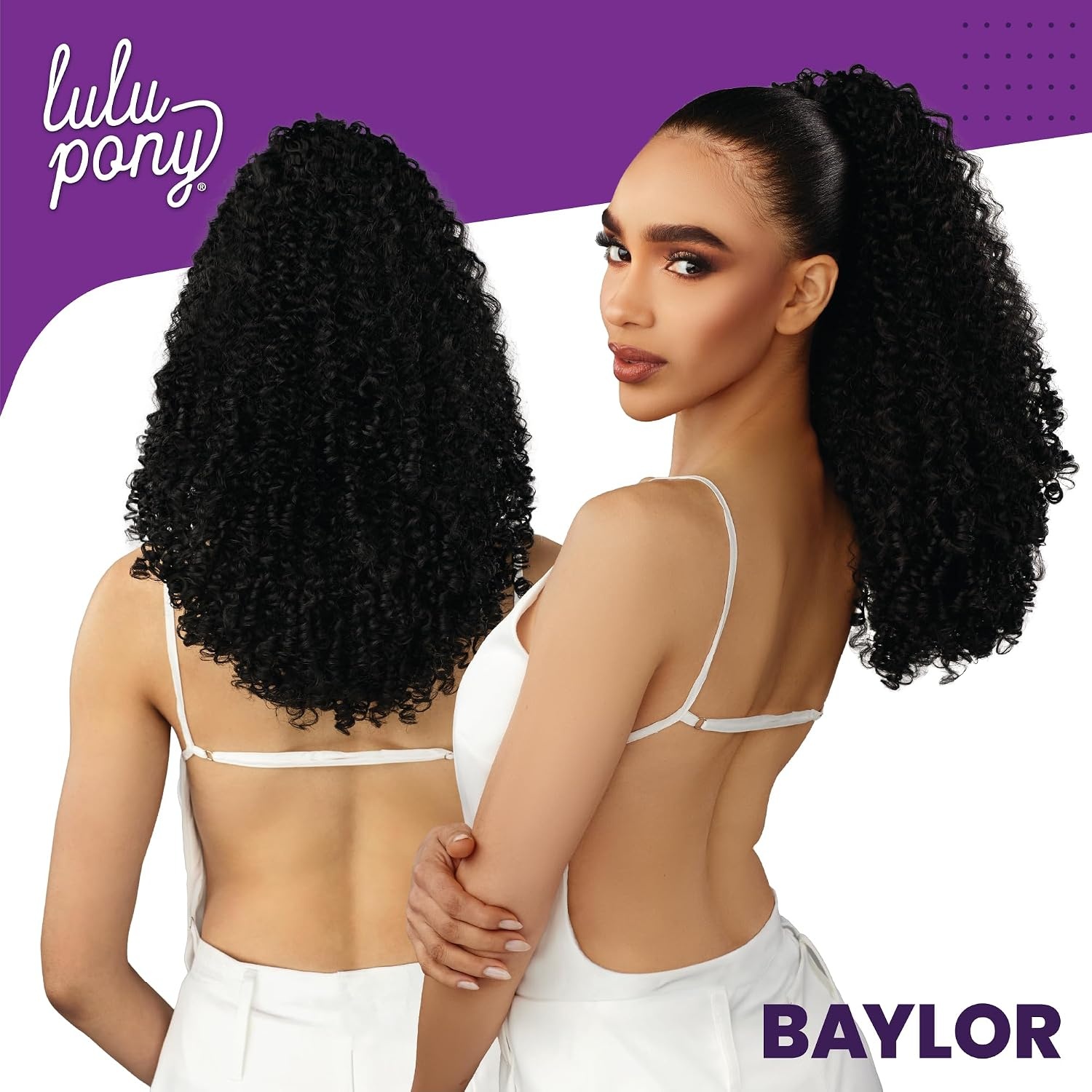 image:imageSensationnel Lulu Pony Ponytail DrawstringBaylor 1 JETBLACKF430