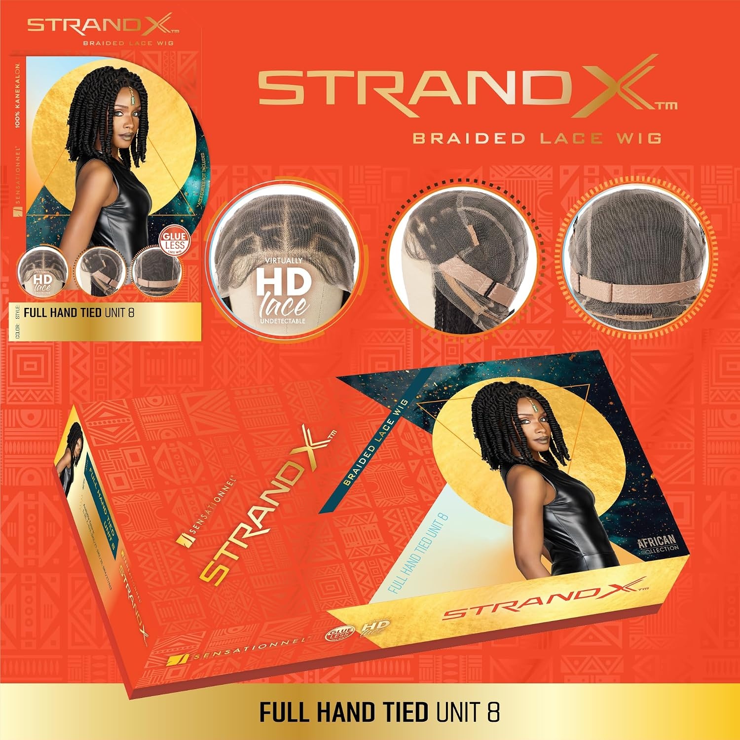 image:imageSensationnel Strand X Full Braided Lace Wig Unit 8 1 JETBLACKSM227