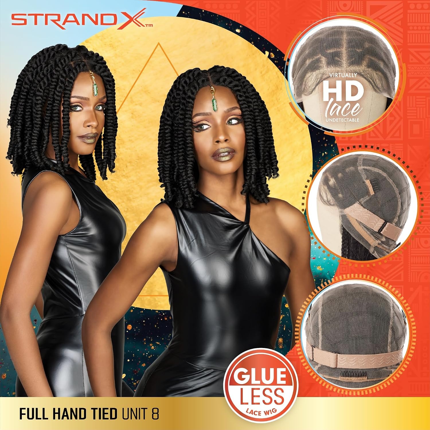 image:imageSensationnel Strand X Full Braided Lace Wig Unit 8 1 JETBLACKSM230