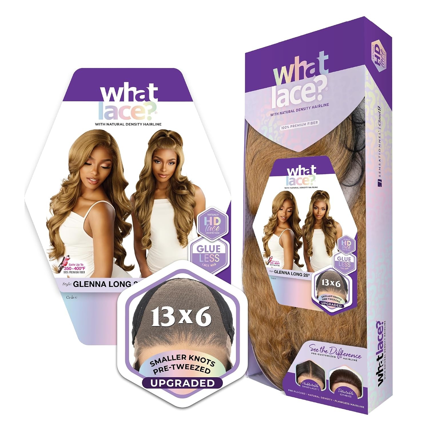 image:imageSensationnel What Lace 13x6 WigGlenna Long 28 Inch 1 JETBLACK2 DARKBROWN
