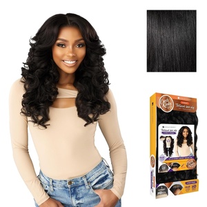 Sensationnel CKCO Kinkyedges Wig-Kinky Body Wave 24 Inch, 1 JETBLACK(1 JETBLACK)