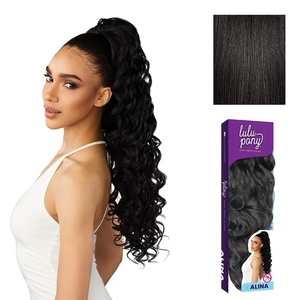 Sensationnel Lulu Pony Ponytail Drawstring-Alina, 1 JETBLACK(1B OFFBLACK)