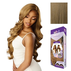 Sensationnel What Lace 13×6 Wig-Glenna Long 28 Inch, 1 JETBLACK(LIGHTASHBROWN)
