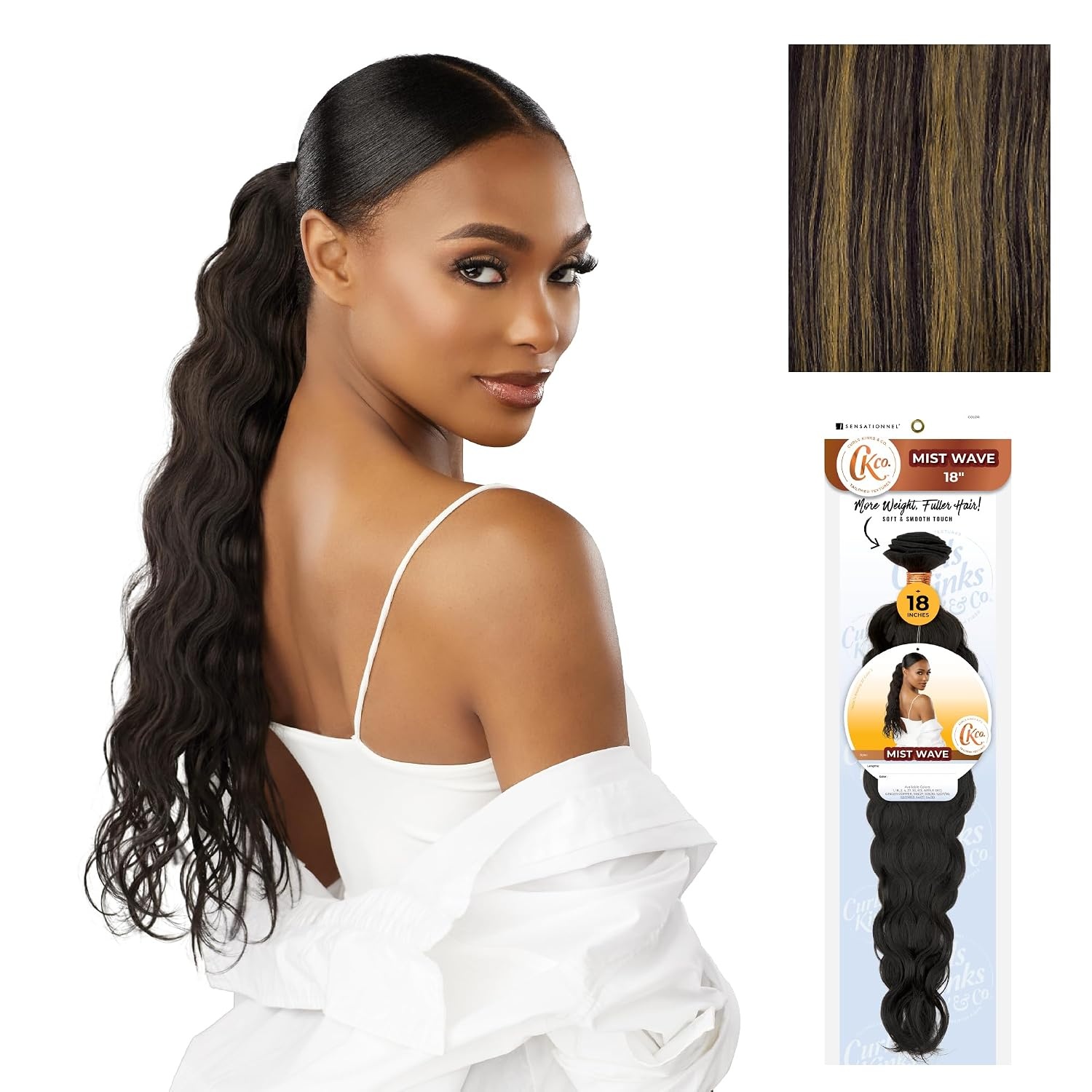 image:imageSensationnel CKCO Synthetic BundleMist Wave 18 inch 1 JETBLACKS1B27