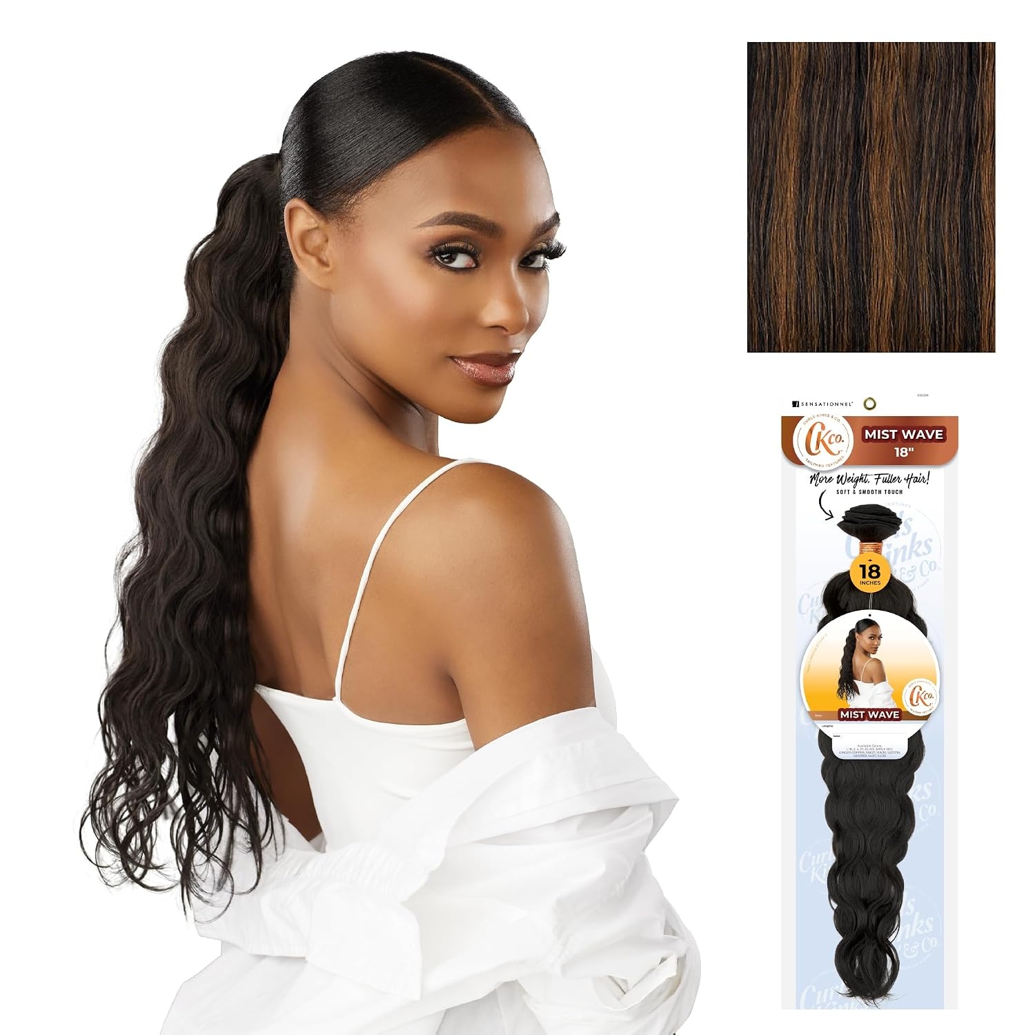 image:imageSensationnel CKCO Synthetic BundleMist Wave 18 inch 1 JETBLACKS1B30