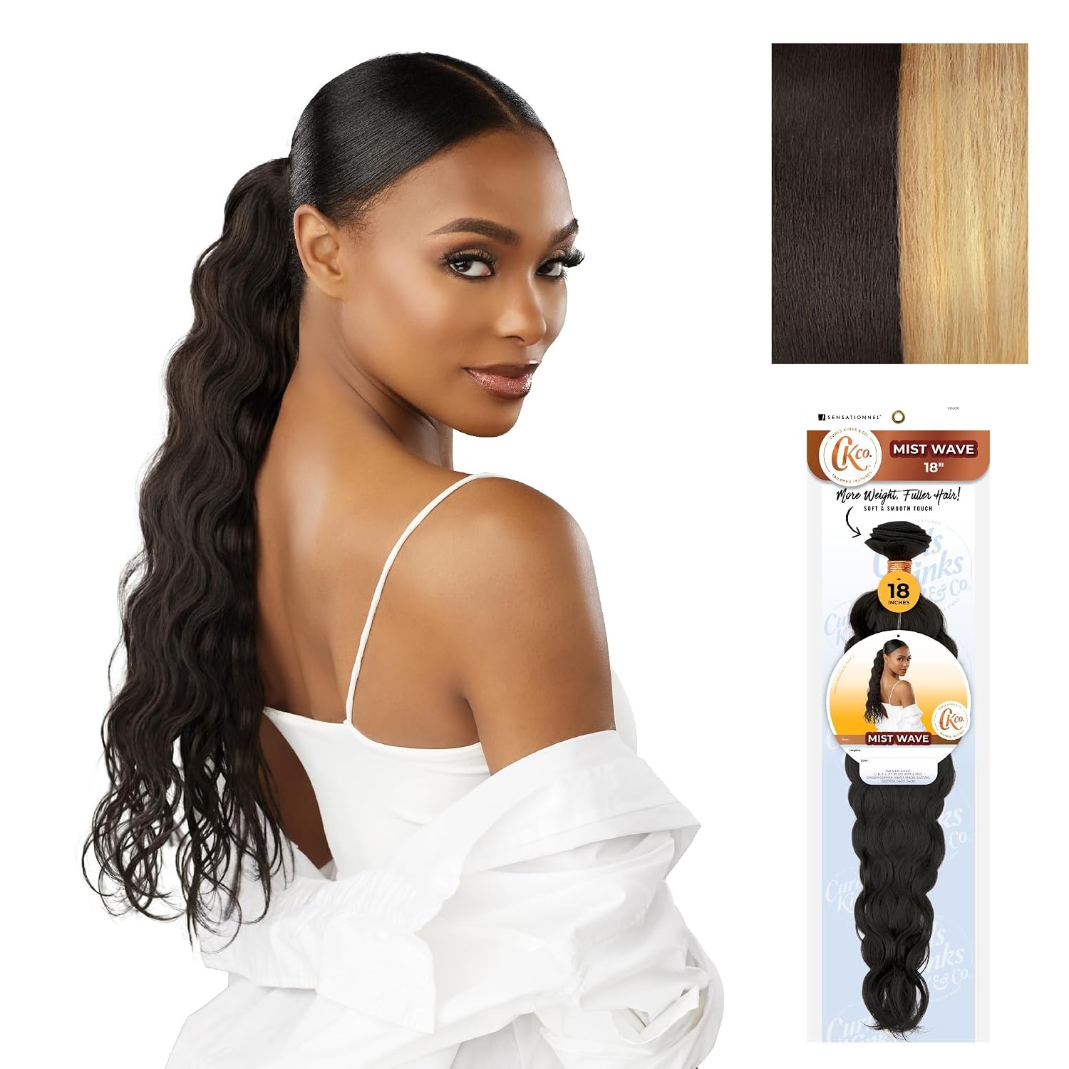 image:imageSensationnel CKCO Synthetic BundleMist Wave 18 inch 1 JETBLACKS227613