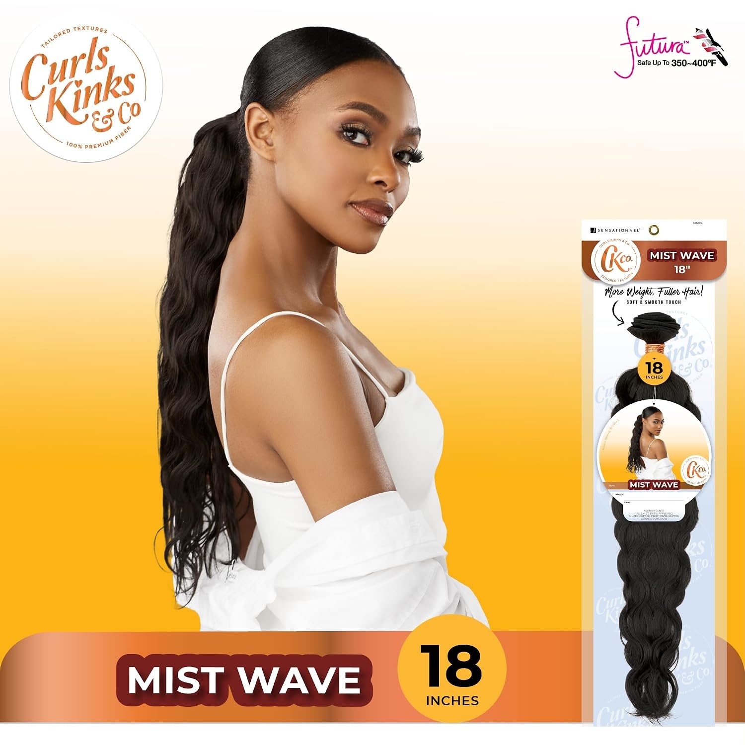 image:imageSensationnel CKCO Synthetic BundleMist Wave 18 inch 1 JETBLACKS427