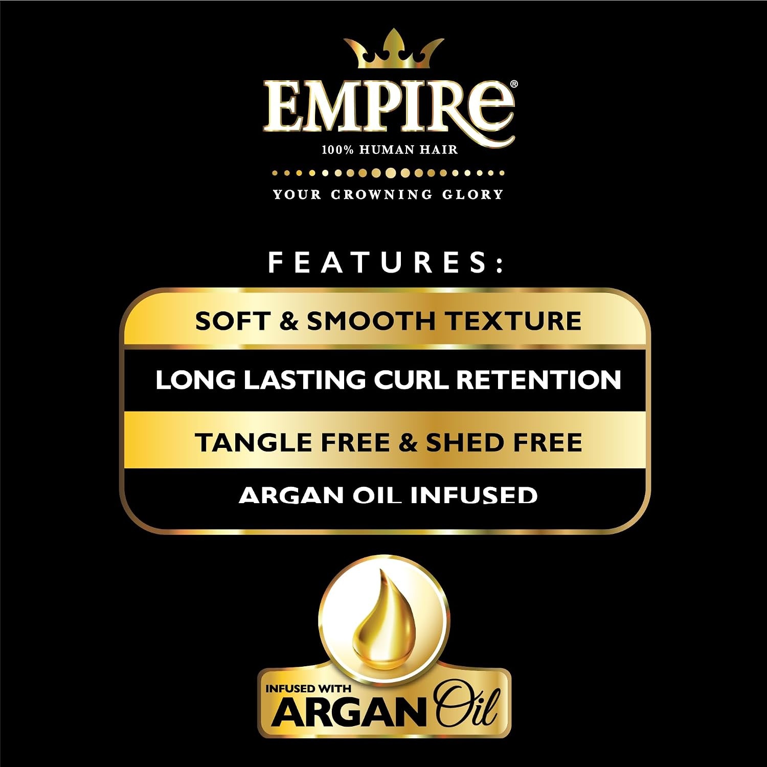image:imageSensationnel Empire Curly Human HairSpringy Spiral 10S 3PCS1 JETBLACKT1B350