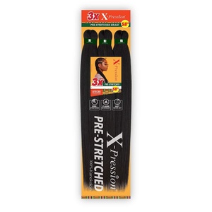 Sensationnal Braids XPRESSION 3X Pre-Stretched Braid 58 inches (3-pack, 2)